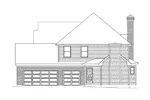 Traditional House Plan Right Elevation - Granberry Southern Luxury Home 058D-0036 - Search House Plans and More
