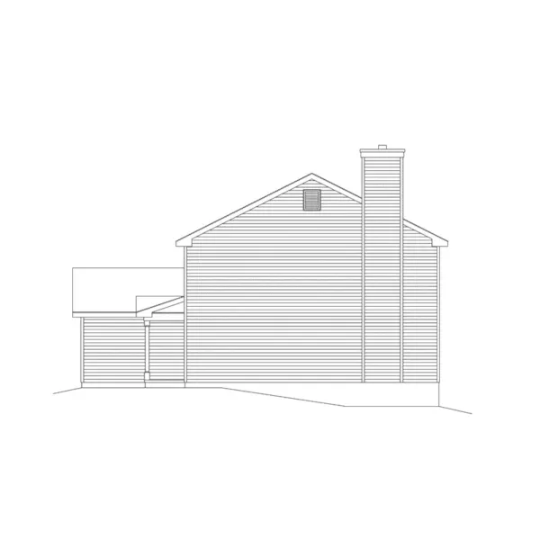 Colonial House Plan Right Elevation - Bakerfield Colonial Home 058D-0037 - Search House Plans and More