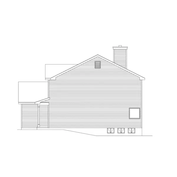 Country House Plan Left Elevation - Canterwood Traditional Home 058D-0042 - Search House Plans and More