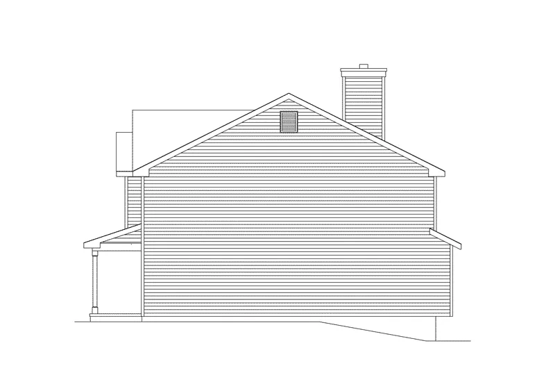 Country House Plan Right Elevation - Morningdale Traditional Home 058D-0046 - Shop House Plans and More