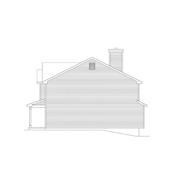 Traditional House Plan Right Elevation - Morningdale Traditional Home 058D-0046 - Shop House Plans and More