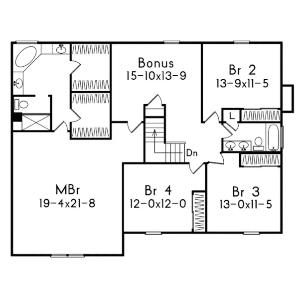 Luxury House Plan Second Floor - Roosevelt Ridge Two-Story Home 058D-0047 - Shop House Plans and More