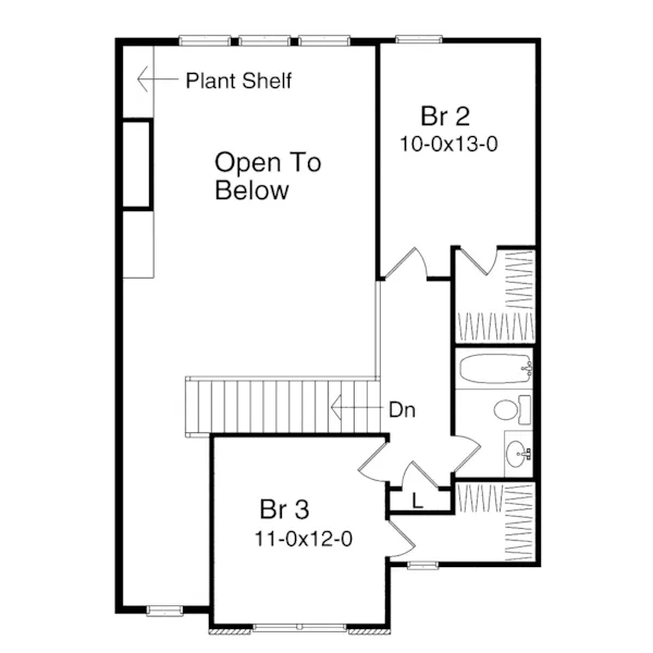 Southern House Plan Second Floor - Miriam Traditional Home 058D-0056 - Shop House Plans and More