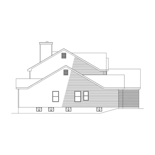 Southern House Plan Left Elevation - Miriam Traditional Home 058D-0056 - Shop House Plans and More