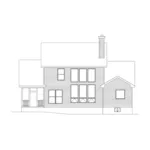 Southern House Plan Rear Elevation - Miriam Traditional Home 058D-0056 - Shop House Plans and More