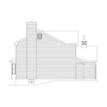 Traditional House Plan Left Elevation - Charlemagne Country Home 058D-0058 - Search House Plans and More