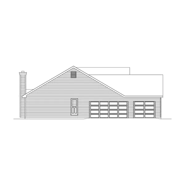 Traditional House Plan Left Elevation - Bakersport Traditional Home 058D-0060 - Search House Plans and More