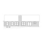 Traditional House Plan Rear Elevation - Bakersport Traditional Home 058D-0060 - Search House Plans and More