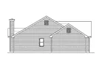 Traditional House Plan Left Elevation - Grandtree Ranch Home 058D-0061 - Search House Plans and More