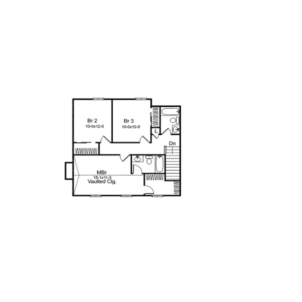 Southern House Plan Second Floor - Sunnytree Southern Style Home 058D-0065 - Shop House Plans and More