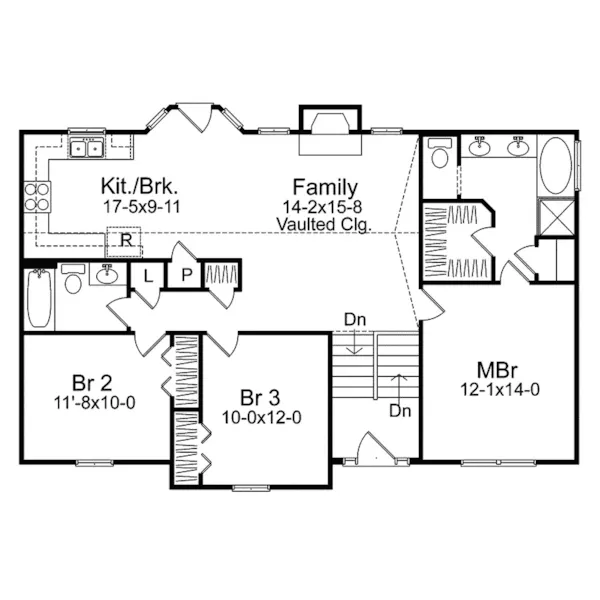 Country House Plan First Floor - Katherine Traditional Home 058D-0066 - Search House Plans and More