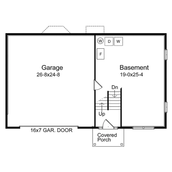 Country House Plan Lower Level Floor - Katherine Traditional Home 058D-0066 - Search House Plans and More