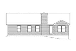 Traditional House Plan Rear Elevation - Springate Country Ranch Home 058D-0067 - Shop House Plans and More