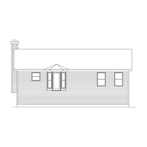 Craftsman House Plan Rear Elevation - Oaklawn Split-Level Home 058D-0069 - Shop House Plans and More