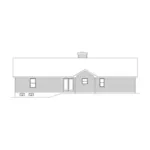 Ranch House Plan Rear Elevation - Litchfield Ranch Home 058D-0070 - Shop House Plans and More