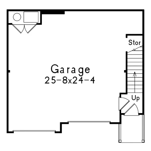 Vacation House Plan First Floor - Amari Cozy Garage Apartment 058D-0134 - Search House Plans and More