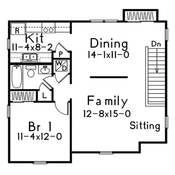 Vacation House Plan Second Floor - Amari Cozy Garage Apartment 058D-0134 - Search House Plans and More