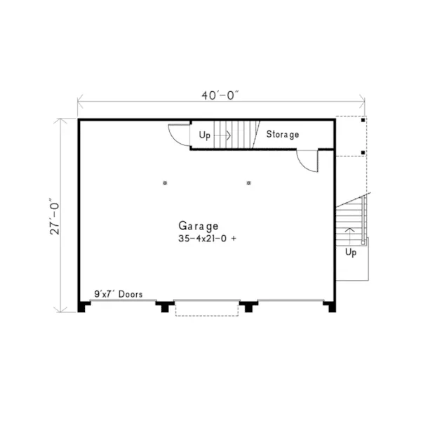 Vacation House Plan First Floor - Ohlendorf Garage Apartment 058D-0135 - Shop House Plans and More