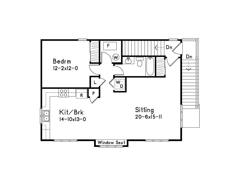 Vacation House Plan Second Floor - Ohlendorf Garage Apartment 058D-0135 - Shop House Plans and More