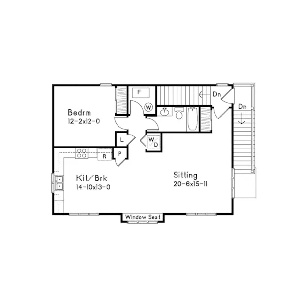 Vacation House Plan Second Floor - Ohlendorf Garage Apartment 058D-0135 - Shop House Plans and More