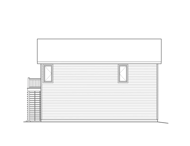 Vacation House Plan Rear Elevation - Ohlendorf Garage Apartment 058D-0135 - Shop House Plans and More