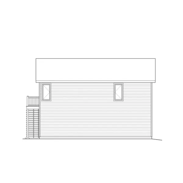 Vacation House Plan Rear Elevation - Ohlendorf Garage Apartment 058D-0135 - Shop House Plans and More