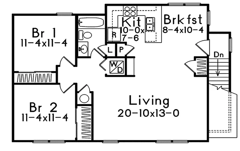 Cabin & Cottage House Plan Second Floor - Sidney Large Apartment Garage 058D-0137 - Shop House Plans and More