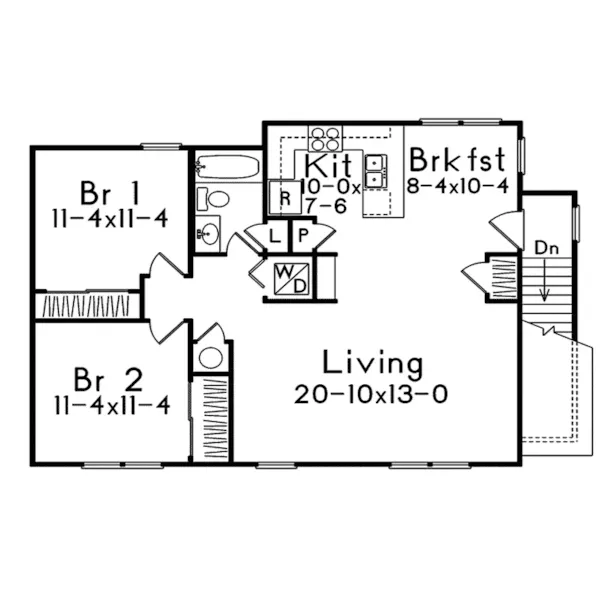 Vacation House Plan Second Floor - Sidney Large Apartment Garage 058D-0137 - Shop House Plans and More