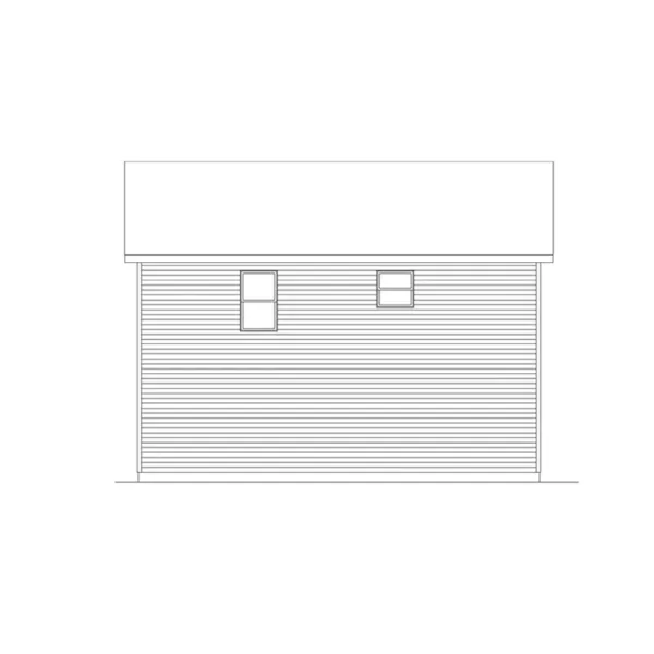 Southern House Plan Rear Elevation - Vandora Garage Apartment 058D-0139 - Shop House Plans and More