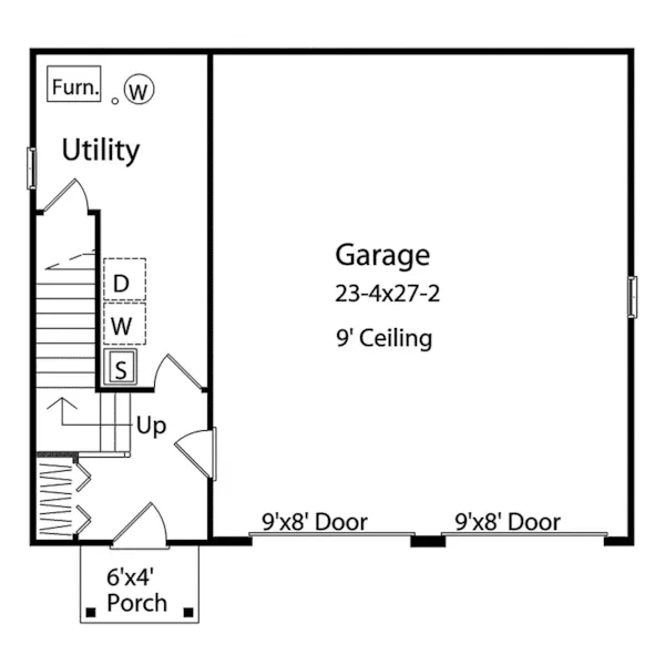 Vacation House Plan First Floor - Benedict Garage Apartment 058D-0142 - Search House Plans and More