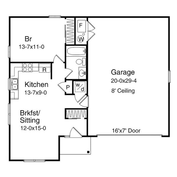 Traditional House Plan First Floor - Maxwell Cottage Home 058D-0143 - Shop House Plans and More