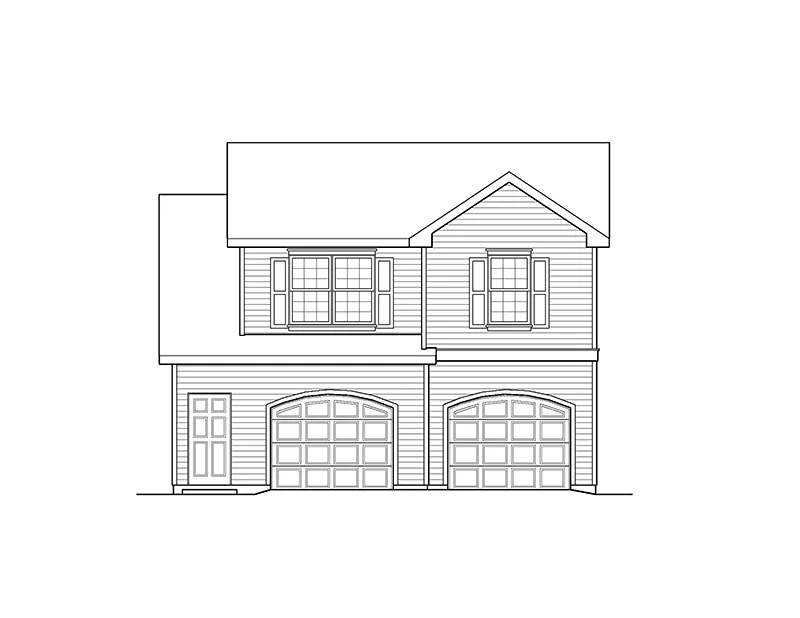 Traditional House Plan Front Elevation - Alec Two-Car Apartment Garage 058D-0146 - Search House Plans and More