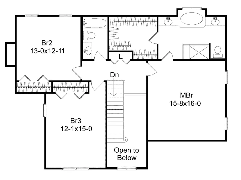 Country House Plan Second Floor - Rozelle Country Home 058D-0167 - Shop House Plans and More