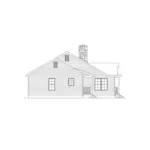 Country House Plan Left Elevation - Kaiser Country Cabin Home 058D-0178 - Search House Plans and More