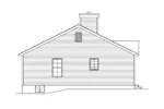 Ranch House Plan Left Elevation - Julius Country Cabin Home 058D-0179 - Search House Plans and More