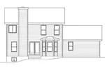 Traditional House Plan Rear Elevation - Echo Valley Traditional Home 058D-0180 - Search House Plans and More