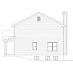 Traditional House Plan Right Elevation - Echo Valley Traditional Home 058D-0180 - Search House Plans and More