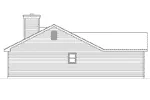 Ranch House Plan Left Elevation - Berkermann Traditional Home 058D-0182 - Search House Plans and More