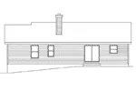 Ranch House Plan Rear Elevation - Berkermann Traditional Home 058D-0182 - Search House Plans and More