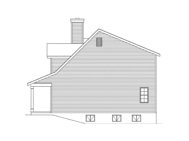 Country French House Plan Right Elevation - Kincaide Country Home 058D-0183 - Search House Plans and More
