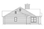 Traditional House Plan Left Elevation - Wendover Falls Ranch Home 058D-0184 - Shop House Plans and More
