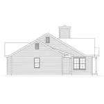 Ranch House Plan Left Elevation - Wendover Falls Ranch Home 058D-0184 - Shop House Plans and More