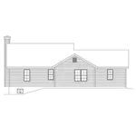 Ranch House Plan Rear Elevation - Wendover Falls Ranch Home 058D-0184 - Shop House Plans and More