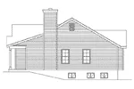 Traditional House Plan Right Elevation - Wendover Falls Ranch Home 058D-0184 - Shop House Plans and More