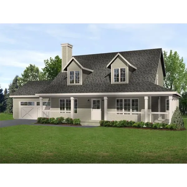 Country House Plan Front of Home - Carson Cove Country Home 058D-0185 - Search House Plans and More