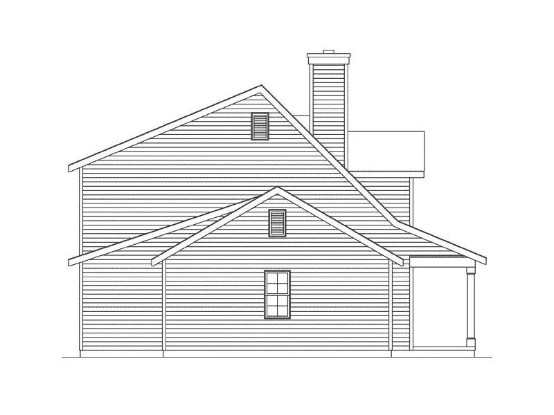 Farmhouse Plan Left Elevation - Carson Cove Country Home 058D-0185 - Search House Plans and More