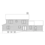 Country House Plan Rear Elevation - Carson Cove Country Home 058D-0185 - Search House Plans and More