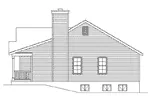 Ranch House Plan Right Elevation - Marley Ranch Home 058D-0187 - Shop House Plans and More