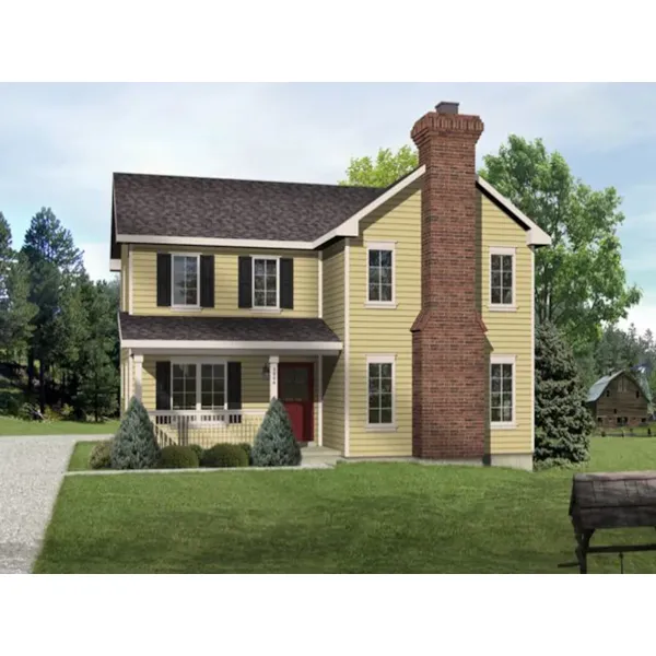 Traditional House Plan Front of Home - Diana Jane Country Farmhouse 058D-0188 - Search House Plans and More