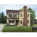 Traditional House Plan Front of Home - Diana Jane Country Farmhouse 058D-0188 - Search House Plans and More